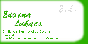 edvina lukacs business card